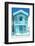 Welcome to Portugal Collection - Turquoise Striped House-Philippe Hugonnard-Framed Photographic Print