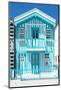 Welcome to Portugal Collection - Turquoise Striped House-Philippe Hugonnard-Mounted Photographic Print