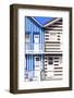 Welcome to Portugal Collection - Two Striped Facade Blue & Brown-Philippe Hugonnard-Framed Photographic Print