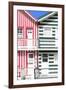 Welcome to Portugal Collection - Two Striped Facade Hot Pink & Olive Drab-Philippe Hugonnard-Framed Photographic Print