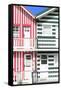 Welcome to Portugal Collection - Two Striped Facade Hot Pink & Olive Drab-Philippe Hugonnard-Framed Stretched Canvas