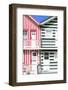 Welcome to Portugal Collection - Two Striped Facade Hot Pink & Olive Drab-Philippe Hugonnard-Framed Photographic Print