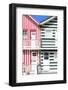 Welcome to Portugal Collection - Two Striped Facade Hot Pink & Olive Drab-Philippe Hugonnard-Framed Photographic Print