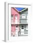 Welcome to Portugal Collection - Two Striped Facade Hot Pink & Olive Drab-Philippe Hugonnard-Framed Photographic Print