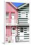 Welcome to Portugal Collection - Two Striped Facade Hot Pink & Olive Drab-Philippe Hugonnard-Framed Photographic Print