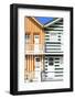 Welcome to Portugal Collection - Two Striped Facade Orange & Olive Drab-Philippe Hugonnard-Framed Photographic Print