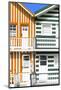 Welcome to Portugal Collection - Two Striped Facade Orange & Olive Drab-Philippe Hugonnard-Mounted Photographic Print