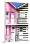 Welcome to Portugal Collection - Two Striped Facade Pink & Olive Drab-Philippe Hugonnard-Framed Photographic Print