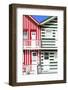 Welcome to Portugal Collection - Two Striped Facade Red & Green-Philippe Hugonnard-Framed Photographic Print