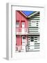 Welcome to Portugal Collection - Two Striped Facade Red & Green-Philippe Hugonnard-Framed Photographic Print