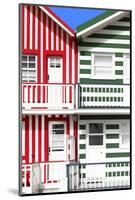Welcome to Portugal Collection - Two Striped Facade Red & Green-Philippe Hugonnard-Mounted Photographic Print