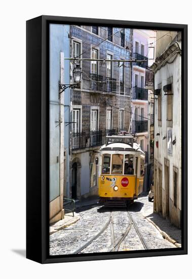 Welcome to Portugal Collection - Vintage Lisbon Tram 28-Philippe Hugonnard-Framed Stretched Canvas