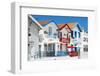 Welcome to Portugal Collection - White Beach Houses in Costa Nova-Philippe Hugonnard-Framed Photographic Print