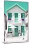 Welcome to Portugal Collection - White House and Green Windows-Philippe Hugonnard-Mounted Photographic Print