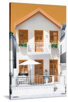 Welcome to Portugal Collection - White House and Orange Windows-Philippe Hugonnard-Stretched Canvas