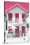 Welcome to Portugal Collection - White House and Pink Windows-Philippe Hugonnard-Stretched Canvas