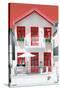 Welcome to Portugal Collection - White House and Red Windows-Philippe Hugonnard-Stretched Canvas