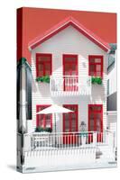 Welcome to Portugal Collection - White House and Red Windows-Philippe Hugonnard-Stretched Canvas