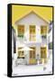 Welcome to Portugal Collection - White House and Yellow Windows-Philippe Hugonnard-Framed Stretched Canvas