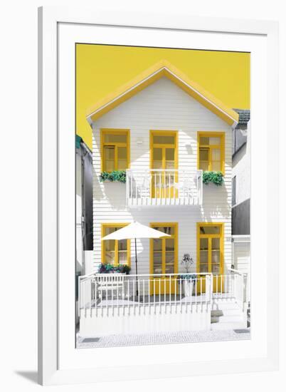 Welcome to Portugal Collection - White House and Yellow Windows-Philippe Hugonnard-Framed Photographic Print