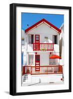Welcome to Portugal Collection - White House Costa Nova-Philippe Hugonnard-Framed Premium Photographic Print