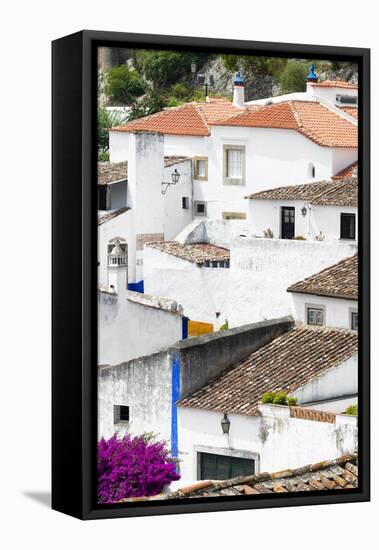 Welcome to Portugal Collection - White Houses Obidos II-Philippe Hugonnard-Framed Stretched Canvas