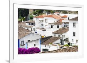 Welcome to Portugal Collection - White Houses Obidos-Philippe Hugonnard-Framed Photographic Print