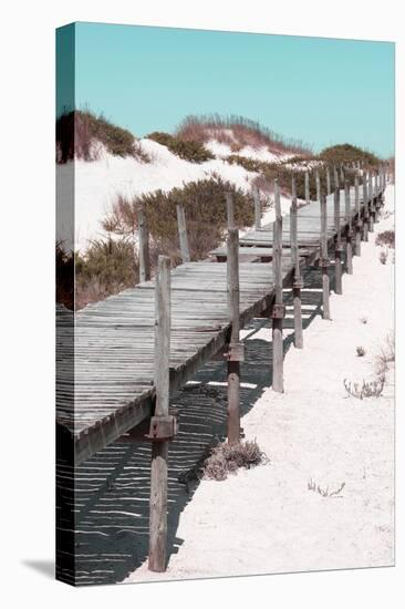 Welcome to Portugal Collection - Wooden Pier on the Beach II-Philippe Hugonnard-Stretched Canvas