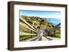 Welcome to Portugal Collection - Wooden Staircase to Sandy Beach-Philippe Hugonnard-Framed Photographic Print