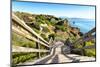 Welcome to Portugal Collection - Wooden Staircase to Sandy Beach-Philippe Hugonnard-Mounted Photographic Print