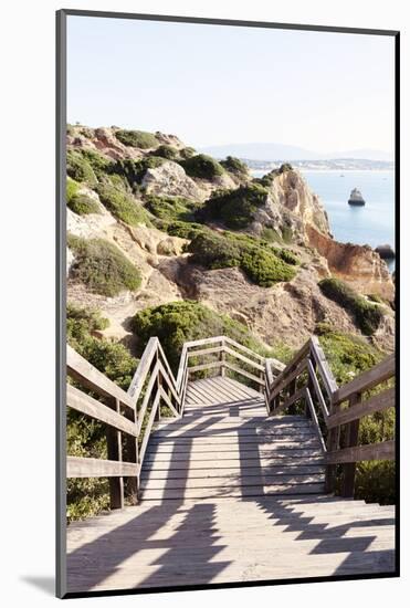 Welcome to Portugal Collection - Wooden Staircase to Sandy Praia do Camilo Beach-Philippe Hugonnard-Mounted Photographic Print