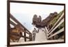 Welcome to Portugal Collection - Wooden Stairs to Praia do Camilo Beach II-Philippe Hugonnard-Framed Photographic Print