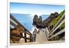 Welcome to Portugal Collection - Wooden Stairs to Praia do Camilo Beach-Philippe Hugonnard-Framed Photographic Print