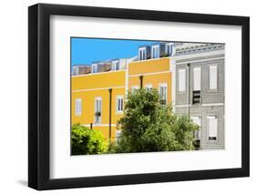 Welcome to Portugal Collection - Yellow Facade Lisbon-Philippe Hugonnard-Framed Photographic Print