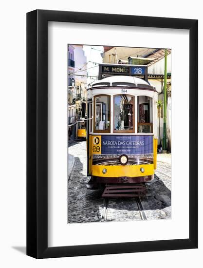 Welcome to Portugal Collection - Yellow Lisbon Tramway-Philippe Hugonnard-Framed Photographic Print