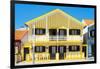 Welcome to Portugal Collection - Yellow Striped House-Philippe Hugonnard-Framed Photographic Print