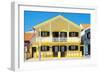 Welcome to Portugal Collection - Yellow Striped House-Philippe Hugonnard-Framed Photographic Print