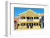 Welcome to Portugal Collection - Yellow Striped House-Philippe Hugonnard-Framed Photographic Print