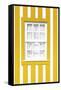 Welcome to Portugal Collection - Yellow Striped Window-Philippe Hugonnard-Framed Stretched Canvas