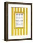 Welcome to Portugal Collection - Yellow Striped Window-Philippe Hugonnard-Framed Photographic Print