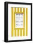 Welcome to Portugal Collection - Yellow Striped Window-Philippe Hugonnard-Framed Photographic Print