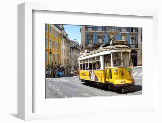 Welcome to Portugal Collection - Yellow Tram Lisbon-Philippe Hugonnard-Framed Photographic Print