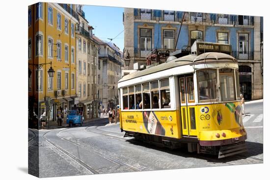 Welcome to Portugal Collection - Yellow Tram Lisbon-Philippe Hugonnard-Stretched Canvas