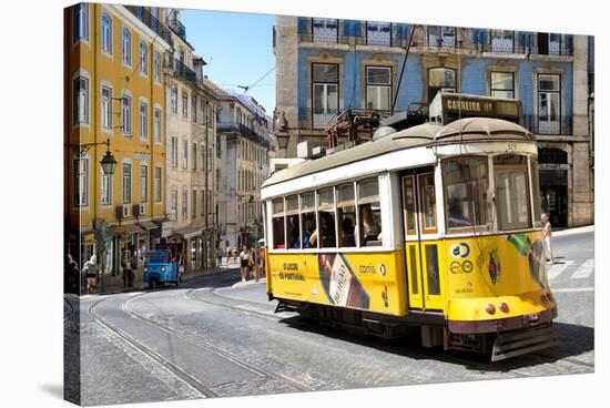 Welcome to Portugal Collection - Yellow Tram Lisbon-Philippe Hugonnard-Stretched Canvas