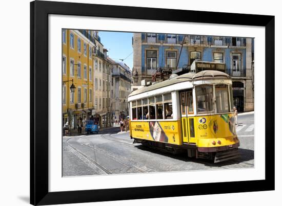 Welcome to Portugal Collection - Yellow Tram Lisbon-Philippe Hugonnard-Framed Photographic Print