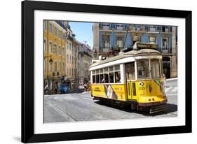 Welcome to Portugal Collection - Yellow Tram Lisbon-Philippe Hugonnard-Framed Photographic Print