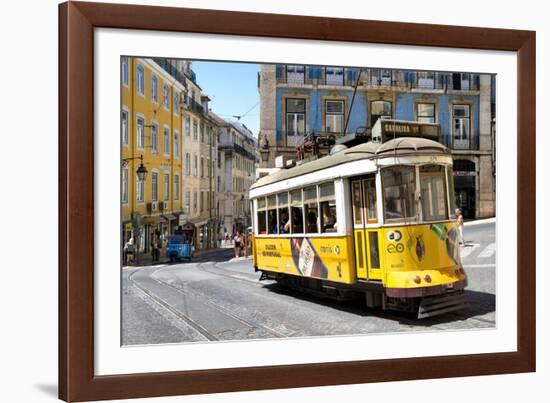 Welcome to Portugal Collection - Yellow Tram Lisbon-Philippe Hugonnard-Framed Photographic Print