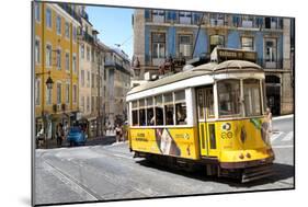 Welcome to Portugal Collection - Yellow Tram Lisbon-Philippe Hugonnard-Mounted Photographic Print