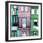 Welcome to Portugal Square Collection - Beautiful Colorful Traditional Facades II-Philippe Hugonnard-Framed Photographic Print