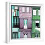 Welcome to Portugal Square Collection - Beautiful Colorful Traditional Facades II-Philippe Hugonnard-Framed Photographic Print